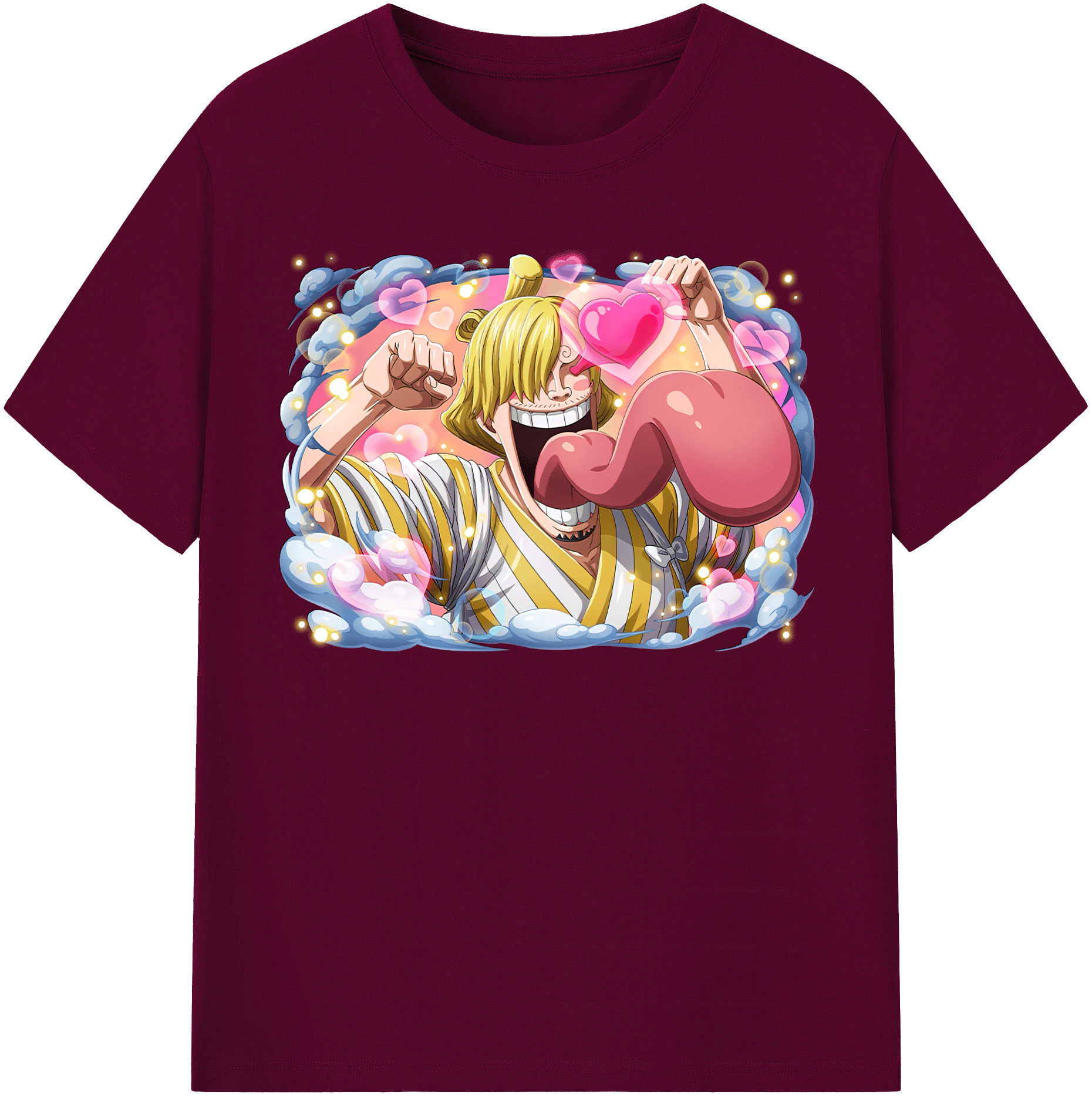 （画像用） ワンピース サンジ ONE PIECE Sanji レディースカジュアルプリントTシャツ（綿100％）